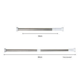 Samuel Alexander 50-80Cm Small Adjustable Window Or Door Display Tension Rod - thumbnail 7