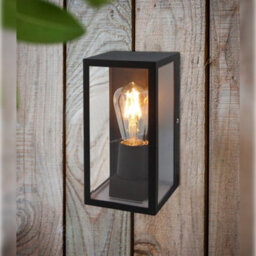 Long Life Lamps Company Rectangular Glass Wall Lantern Outdoor Garden Wall Light Black Body Metal Luminaire Zlc084B - thumbnail 8
