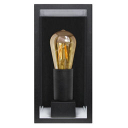 Long Life Lamps Company Rectangular Glass Wall Lantern Outdoor Garden Wall Light Black Body Metal Luminaire Zlc084B - thumbnail 6