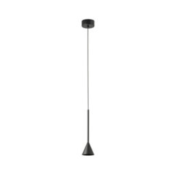 Luminosa Lighting Luminosa Anna Slim Pendant Ceiling Light Black 2700K - thumbnail 1