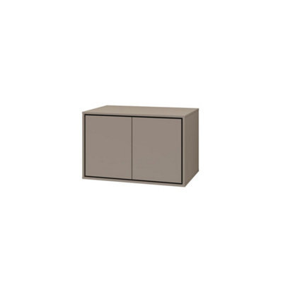 Arte Irvine 58 Floating Vanity Unit W780mm H510mm D480mm - Congo & Black With One Hinged Door And Contemporary Design - image 1