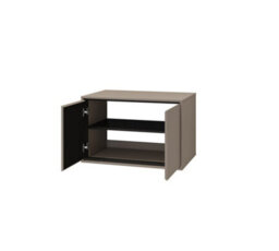 Arte Irvine 58 Floating Vanity Unit W780mm H510mm D480mm - Congo & Black With One Hinged Door And Contemporary Design - thumbnail 2