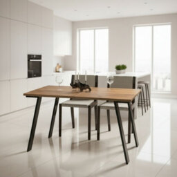 Liwia Extendable Dining Table Modern 130 210 80 Cm Table In Craft Oak With Matching Extension Leaf - thumbnail 2