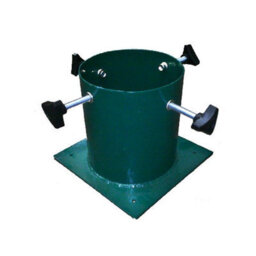 "Holly International Barrel Insert Green Metal Christmas Tree Stand For Trunk Width 3.5"" Tree Height 7Ft" - thumbnail 1