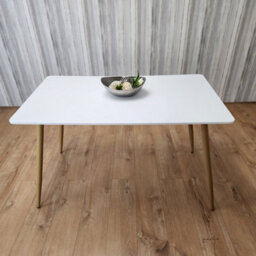 Kosy Koala White Wood Rectangle Dining Table Kitchen Table Modern Wood Style Dinner Table Only