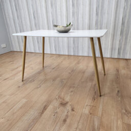 Kosy Koala White Wood Rectangle Dining Table Kitchen Table Modern Wood Style Dinner Table Only - thumbnail 5