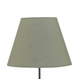 First Choice Lighting Sage Green Cotton 20Cm Diameter Tapered Fabric Lamp Shade - thumbnail 2