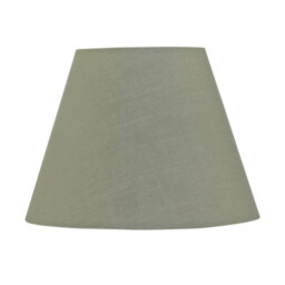 First Choice Lighting Sage Green Cotton 20Cm Diameter Tapered Fabric Lamp Shade - thumbnail 1