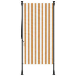 Walplus Outdoor Roller Blind Orange And White 100X270 Cm Fabric&steel - thumbnail 3