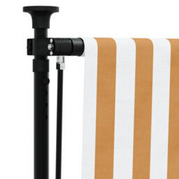 Walplus Outdoor Roller Blind Orange And White 100X270 Cm Fabric&steel - thumbnail 7