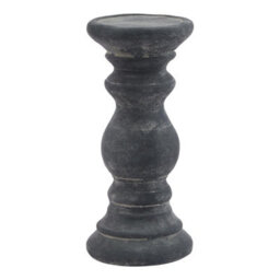 Hill Interiors Amalfi Column Candle Holder Grey (20Cm X 10Cm X 10Cm) - thumbnail 2