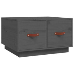 Berkfield Rustic Coffee Table Grey 60X53X35 Cm Solid Wood Pine - thumbnail 1