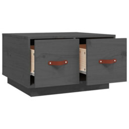 Berkfield Rustic Coffee Table Grey 60X53X35 Cm Solid Wood Pine - thumbnail 7