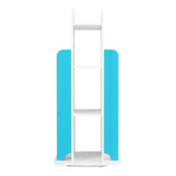 Living And Home Blue Freestanding Rotating House Shaped Kids' Bookshelf Children Bookcase - thumbnail 4
