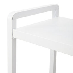 Living And Home Freestanding Above Washing Machine Storage Rack White Carbon Steel Laundry Organizer With Hooks - thumbnail 5