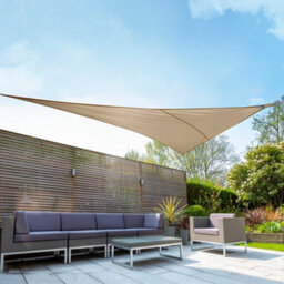 Kookaburra 6M X 4.2M Right Angle Triangle Waterproof Mocha Garden Patio Sun Shade Sail Canopy 98% Uv Block With Free Rope - thumbnail 2