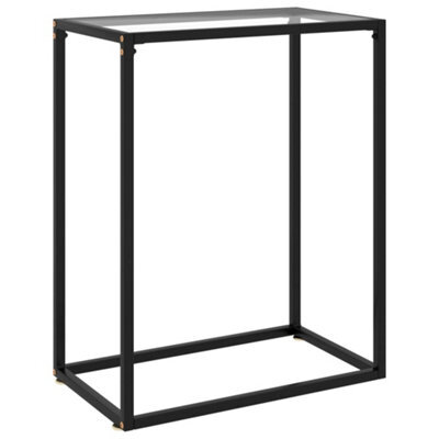 Berkfield Console Table Transparent 60X35X75 Cm Tempered Glass - image 1