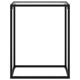 Berkfield Console Table Transparent 60X35X75 Cm Tempered Glass - thumbnail 2