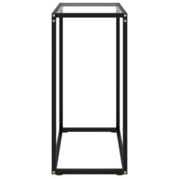 Berkfield Console Table Transparent 60X35X75 Cm Tempered Glass - thumbnail 3