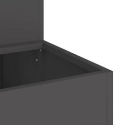 Berkfield Garden Planter Black 100 X 60 X 45 Cm Steel - thumbnail 9