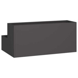 Berkfield Garden Planter Black 100 X 60 X 45 Cm Steel - thumbnail 5