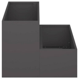 Berkfield Garden Planter Black 100 X 60 X 45 Cm Steel - thumbnail 7