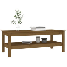 Berkfield Stylish Coffee Table Honey Brown 110X50X40 Cm Solid Wood Pine - thumbnail 6
