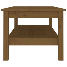 Berkfield Stylish Coffee Table Honey Brown 110X50X40 Cm Solid Wood Pine - thumbnail 4