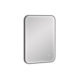 Royal Bathrooms Luxor 500 X 700mm Bathroom Mirror Led Within Frame Matt Black Wall Mounted Horizontal/vertical Frontlit Anti-Fog - thumbnail 6