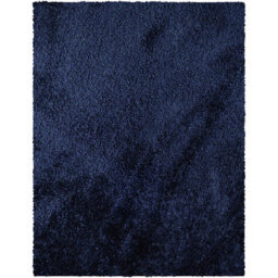 Livabliss Cloudy Shaggy-Solid Color Dark Blue Plush Soft Pile Living Bedroom Rug 160 X 213 Cm Easy Care, Non Shedding - thumbnail 1
