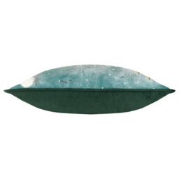 Evans Lichfield Stag Winter Velvet Polyester Filled Cushion, Green, 30 X 50Cm - thumbnail 4