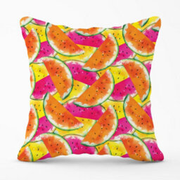 Warren Reed Designer Watermelon Design Cushions 45Cm X 45Cm - thumbnail 1