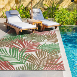 Homeart Outdoor Indoor Rug, Easy Clean, Uv Weather Resistant Rug For Patio, Gardenpalm Mix, Colour,200X290Cm - thumbnail 2