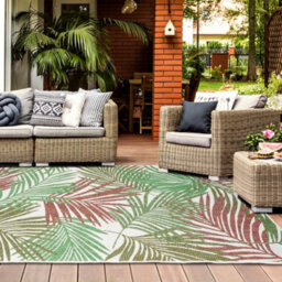 Homeart Outdoor Indoor Rug, Easy Clean, Uv Weather Resistant Rug For Patio, Gardenpalm Mix, Colour,200X290Cm - thumbnail 4