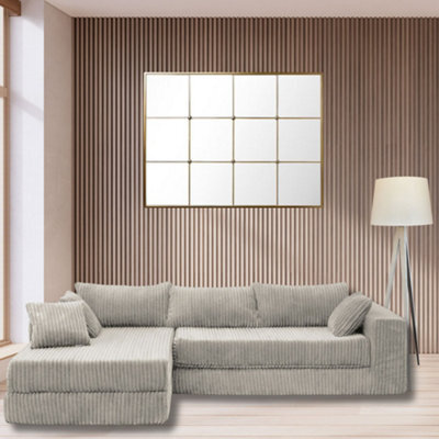 Groundlevel Camden Sectional Velvet Sofa And Optional Footstall - image 1