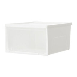 Living And Home White 3 Pcs Stackable Plastic Shoe Storage Box - thumbnail 3