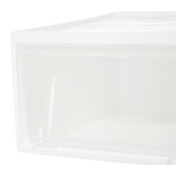 Living And Home White 3 Pcs Stackable Plastic Shoe Storage Box - thumbnail 4