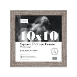 10X10 Walnut Ornate Picture Frame (25.4 X 25.4Cm) Poster, Photo, Artwork, Gallery Wall Or Print - thumbnail 1