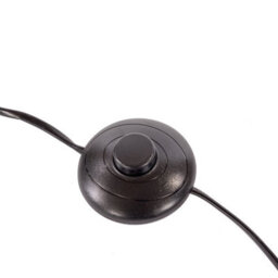 Oypla Black Floor Standing Lamp Reading Light With Linen Fabric Lampshade - thumbnail 9