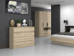 M8 120 Malwa Chest Of Drawers Sonoma Oak - thumbnail 4
