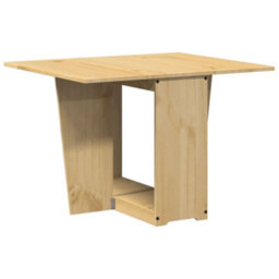 Berkfield Butterfly Dining Table Foldable Corona Wax Brown Solid Wood Pine - thumbnail 6