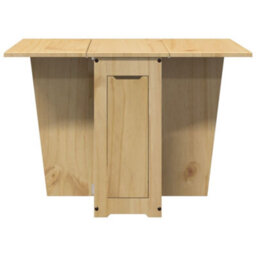 Berkfield Butterfly Dining Table Foldable Corona Wax Brown Solid Wood Pine - thumbnail 4