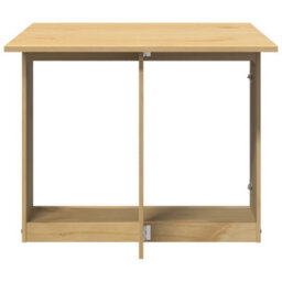 Berkfield Butterfly Dining Table Foldable Corona Wax Brown Solid Wood Pine - thumbnail 5