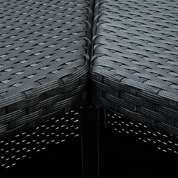 Vidaxl Corner Bar Table Black 100X50X105 Cm Poly Rattan - thumbnail 5