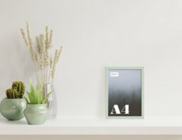 A4 Mint Green Picture Frame Fits A4 (21 X 29.7Cm - 8.3 X 11.7In) Poster, Photo, Artwork, Or Print. - thumbnail 4