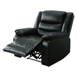Furniture in Fashion Sorreno Bonded Leather Recliner 1 Seater Sofa In Black - thumbnail 8