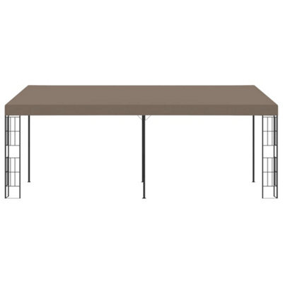 Berkfield Durable Wall-Mounted Gazebo 6X3 M Taupe Fabric - image 1