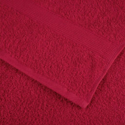 Berkfield Premium Towels Solund 4 Pcs Red 100X200 Cm 600 Gsm - thumbnail 6