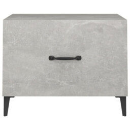 Berkfield Industrial Coffee Table With Metal Legs Concrete Grey 50X50X40 Cm - thumbnail 6