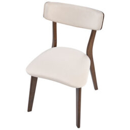 Beliani Set Of 2 Dining Chairs Yuma Wood Off-White/ Brown - thumbnail 7